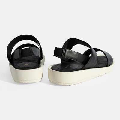 Nicole Siyah Kadın DesaComfort Deri Sandalet