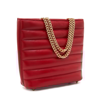 Norberto Zincir Detaylı Kadın Deri Omuz Askılı Çanta