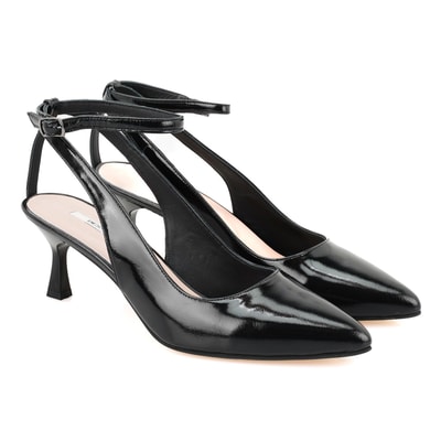 Olivia Siyah Kadın Rugan Klasik Ayakkabı