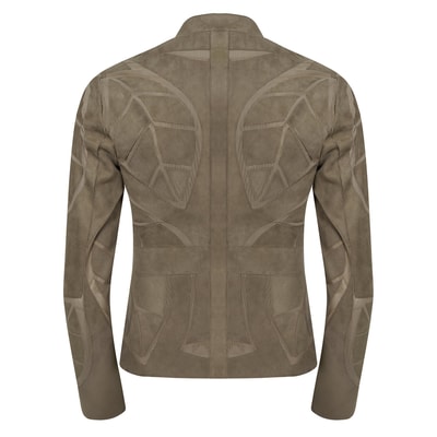 Origa Kadın Yaprak Panelli Deri Ceket