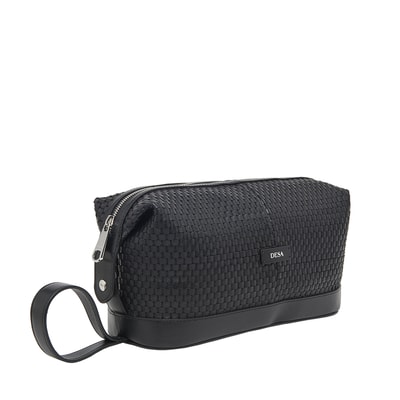 Pacher Erkek Örgü Deri Traş Çantası