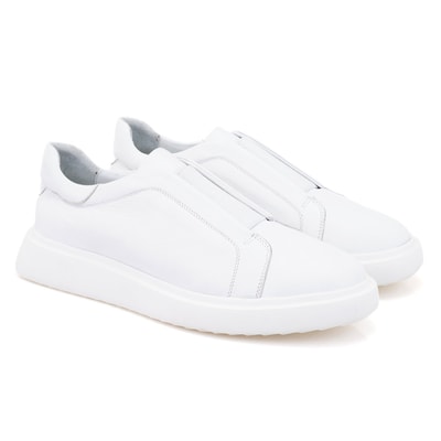 Padere Beyaz Erkek Deri Spor Ayakkabı