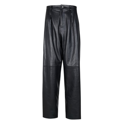 Pasquale Siyah Erkek Deri Pantolon