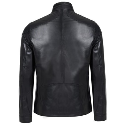Paul Siyah Erkek Deri Ceket