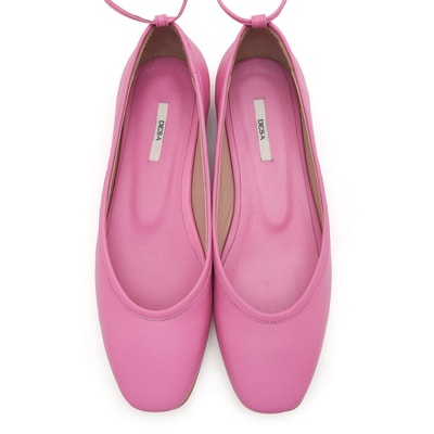 Pembe Basilo Kadın Deri Babet