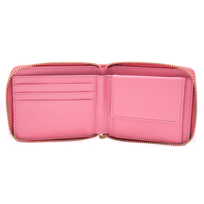 Pembe Kapitone Kadın Deri Cüzdan