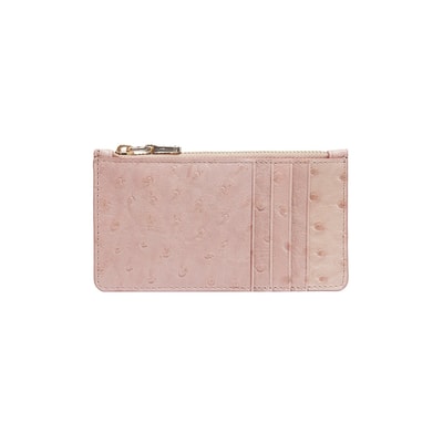 Pembe Welkin Kadın Deri Kartlık