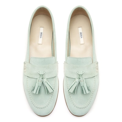 Peppard Yeşil Kadın Süet Loafer