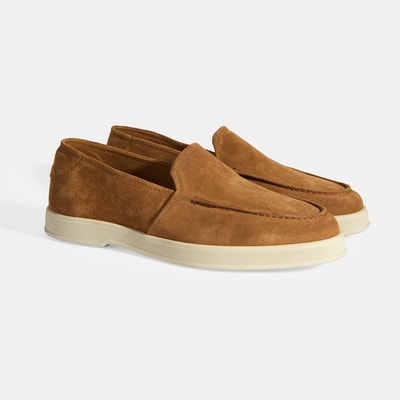 Peraleda Taba Erkek Slip-On Süet Loafer