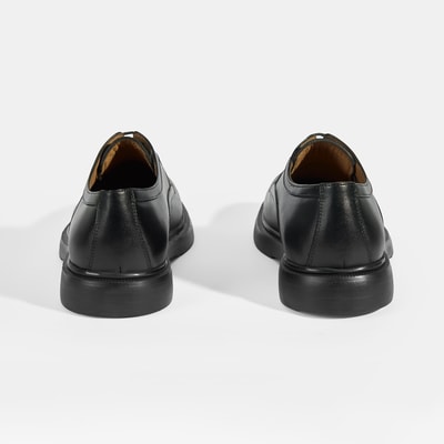 Perdita Siyah Erkek Deri Bağcıklı Klasik Ayakkabı