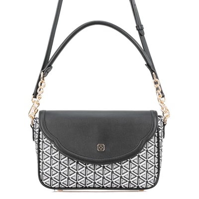 Plante Siyah Kadın Monogram Omuz Çantası