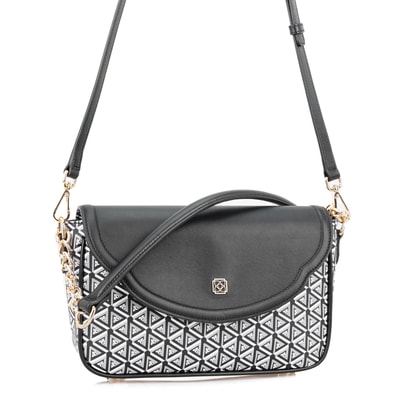 Plante Siyah Kadın Monogram Omuz Çantası