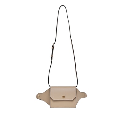 Pudra Aliz Kadın Deri Bel Çantası