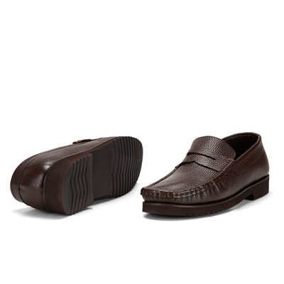 Rahel Kahve Erkek Günlük Deri Ayakkabı