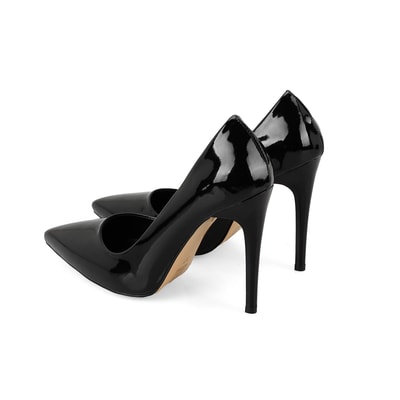 Ramona Siyah Kadın Topuklu Deri Stiletto