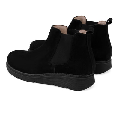 Raven Siyah Kadın DesaComfort Lastikli Süet Deri Bot