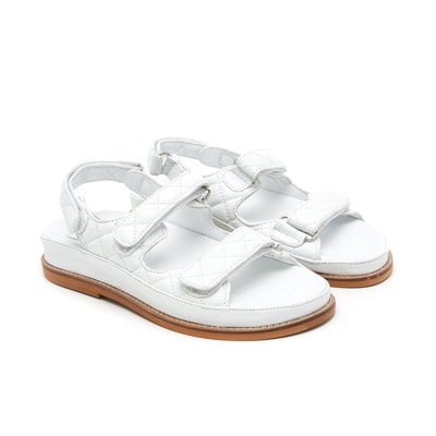 Reese Beyaz Kadın Deri Sandalet