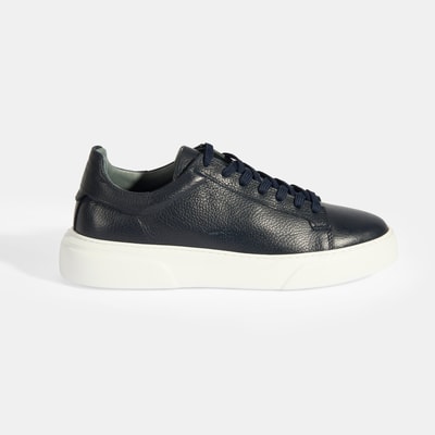 Reminya Lacivert Erkek Deri Bağcıklı Günlük Ayakkabı