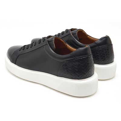 Rex Siyah Erkek Deri Spor Ayakkabı