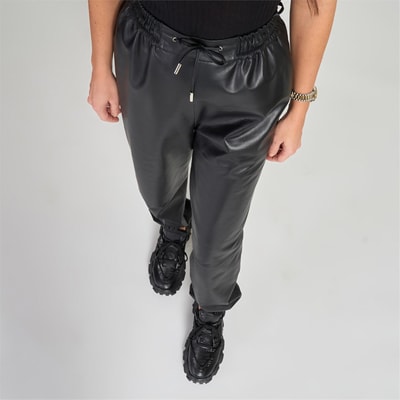 Rhonda Siyah Kadın Deri Pantolon