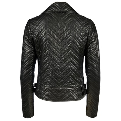 Riccarda Kadın Deri Biker Mont