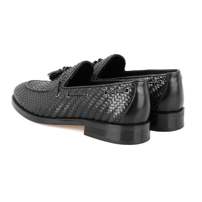 Ronald Siyah Erkek Deri Loafer