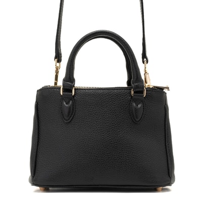 Rosa Siyah Kadın Deri El Çantası