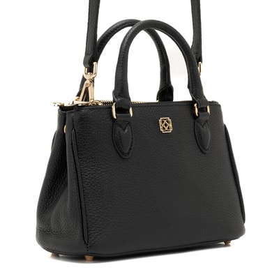 Rosa Siyah Kadın Deri El Çantası