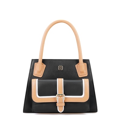 Samen Siyah Kadın Deri El Çantası