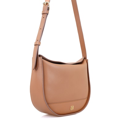 Samy Kahve Kadın Deri Omuz Çantası