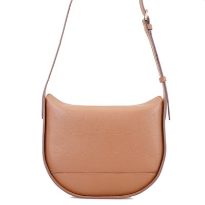 Samy Kahve Kadın Deri Omuz Çantası