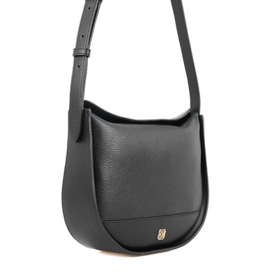 Samy Siyah Kadın Deri Omuz Çantası