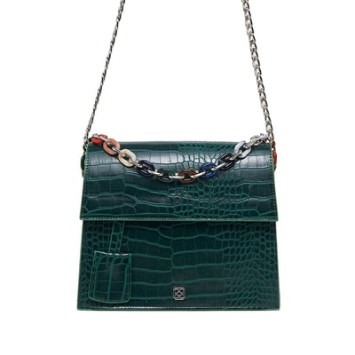 Sanders Zincir Detaylı Kadın Omuz Çantası