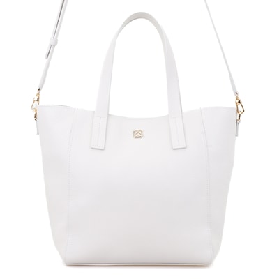 Sandio Beyaz Kadın Deri Omuz Çantası 