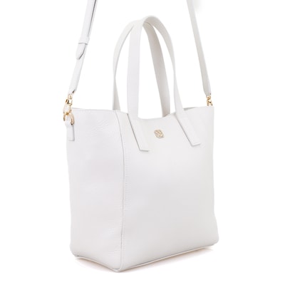 Sandio Beyaz Kadın Deri Omuz Çantası 