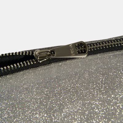 Sarer Gri Simli Kadın Portföy Çanta