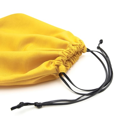 Sarı El Emeği Örgü Deri Çanta