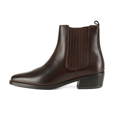 Setra Koyu Kahve Kadın Deri Bot