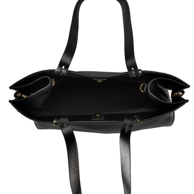 Seven Big Siyah Kadın Deri Omuz Çantası