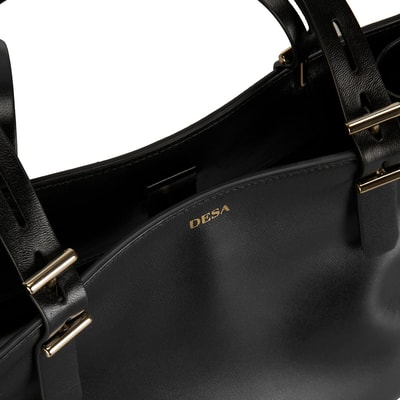 Seven Big Siyah Kadın Deri Omuz Çantası