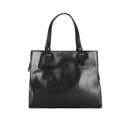 Seven Medium Siyah Kadın Deri Omuz Çantası