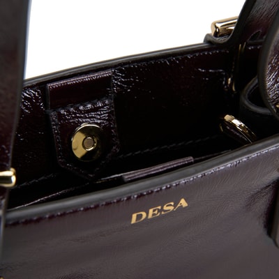 Seven Small Bordo Kadın Rugan Omuz Çantası