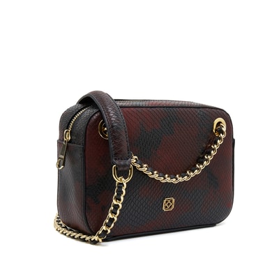 Shay Kadın Yılan Baskılı Deri Omuz Askılı Çanta