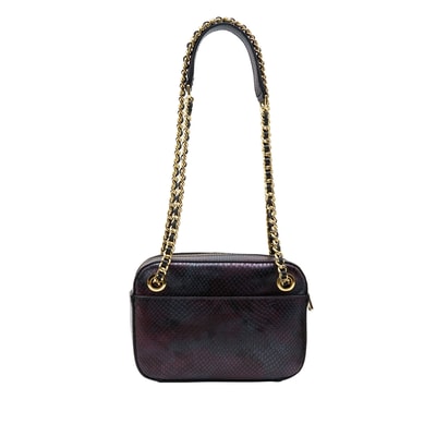 Shay Kadın Yılan Baskılı Deri Omuz Askılı Çanta