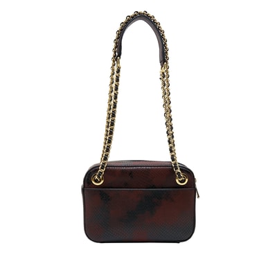 Shay Kadın Yılan Baskılı Deri Omuz Askılı Çanta