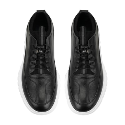 Sheldon Siyah Erkek Deri Spor Ayakkabı