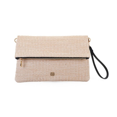 Shirley Bej Kadın Hasır Portföy Çanta