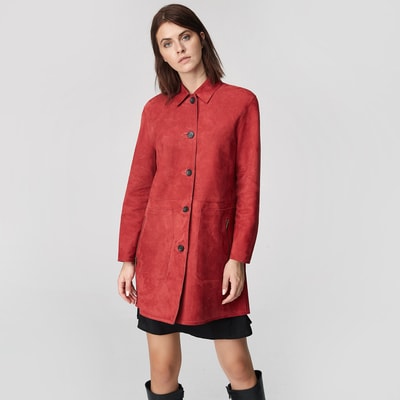 Simonetta Kadın Çift Taraflı Deri Pardösü