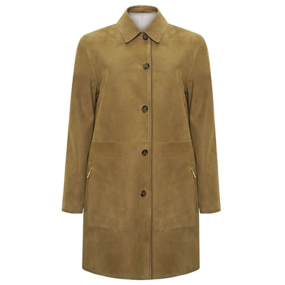 Simonetta Kadın Çift Taraflı Deri Pardösü