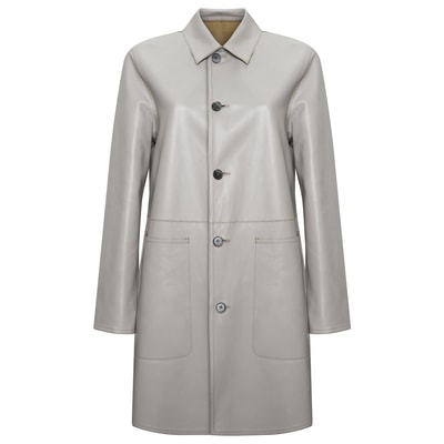 Simonetta Kadın Çift Taraflı Deri Pardösü